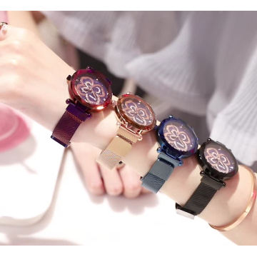 Relojes femeninos moda vestido hermoso reloj de cuarzo para mujer Reloj cronógrafo resistente al agua de lujo para mujer